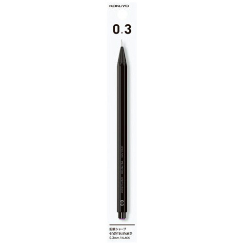 鉛筆シャープ　０．３ｍｍ　軸色：黒