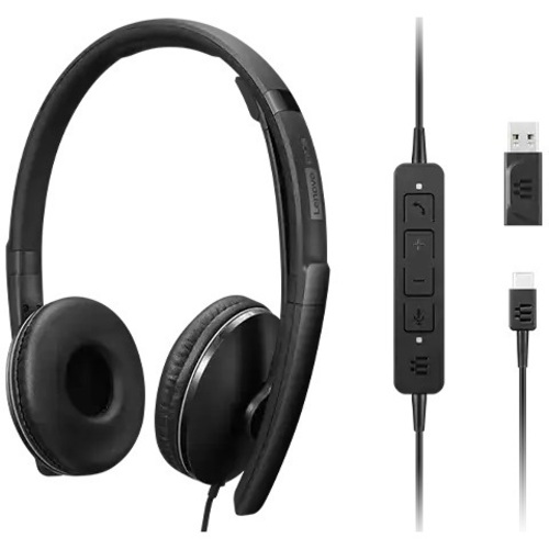 Ｌｅｎｏｖｏ　Ｗｉｒｅｄ　アクティブノイズキャンセリング　ヘッドセット　２（ＵＣ）　■お取り寄せ品