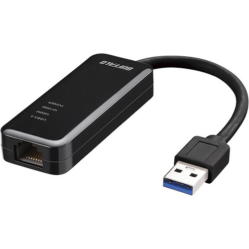 Ｇｉｇａ対応　Ｔｙｐｅ－Ａ　ＵＳＢ３．２（Ｇｅｎ１）用ＬＡＮアダプター　ブラック　■２営業日内届