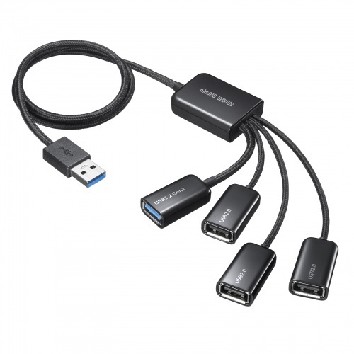 ＵＳＢ３．２　Ｇｅｎ１＋ＵＳＢ２．０　コンボハブ（４ポート）　ＵＳＢ－３Ｈ４３６ＢＫ　■お取り寄せ品