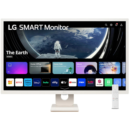 スマートモニター　３１．５型／ホワイト／ＷｅｂＯＳ２３／スタンド型　３２ＳＲ５０Ｆ－Ｗ　■お取り寄せ品
