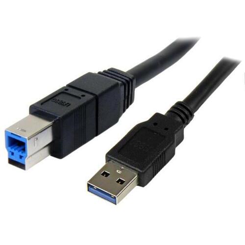 ＳｕｐｅｒＳｐｅｅｄＵＳＢ３．０ケーブル（Ａ－Ｂ）３ｍオス／オス　ＵＳＢ３ＳＡＢ３ＭＢＫ　■２営業日内届