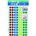 パリオシール３４１クリアシール丸半透明大４色Ｘ５　【お取り寄せ品】７営業日以内届