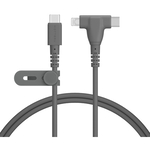 ＭＯＴＴＥＲＵ　２ｉｎ１シリコンケーブル　１ｍ　スモーキーブラック　ＭＯＴ－２ＩＮ１Ｇ１００－ＢＫ　■お取り寄せ品