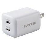 ＡＣ充電器／ＵＳＢ充電器／ＵＳＢ　ＰＤ対応／３５Ｗ／ＵＳＢ－Ｃ×２／スイングプラグ／ホワイト　■お取り寄せ品