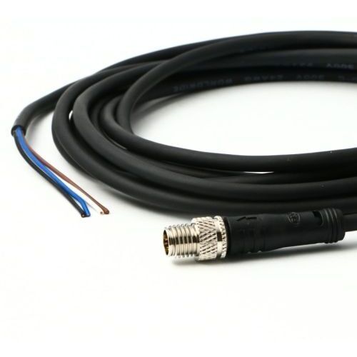 防水インダストリアルケーブル／Ｍ８／４ピン（オス）　ＰＺＢＡＣＮ０３０－０００４　■お取り寄せ品