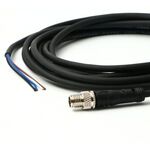 防水インダストリアルケーブル／Ｍ８／４ピン（オス）　ＰＺＢＡＣＮ０３０－０００４　■お取り寄せ品