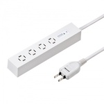 スリムタップ（ＡＣ４個口・マグネット付き・雷ガード付き）　ＴＡＰ－ＳＰＳＬＩＭ４ＭＧ－２Ｗ　■お取り寄せ品