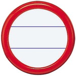 丸型名札安全ピン・クリップ両用型　直径４５ｍｍ赤