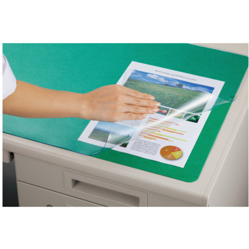 【超ＳＡＬＥ対象品】デスクマット　透明／薄手　下敷付　１１９５&times;６９５