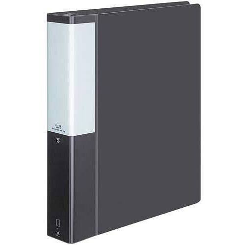 クリヤーＢポジティ替紙式濃灰Ａ４縦背幅５３ｍｍ４冊