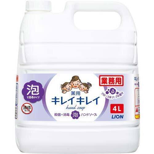 キレイキレイ薬用泡ハンドＳ　フローラルＳ　詰替４Ｌ