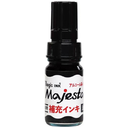 マジックインキ　マジェスター専用補充液１０ｍｌ　黒