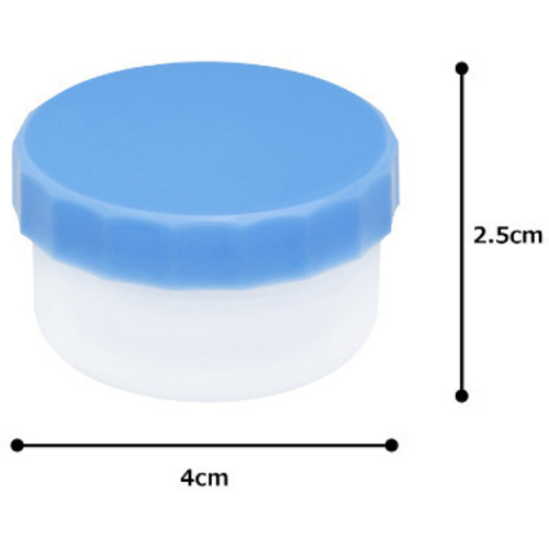 プラ軟こう壺（深型）２２ｍＬ　１００個　青　２０　０－８１７３－０３