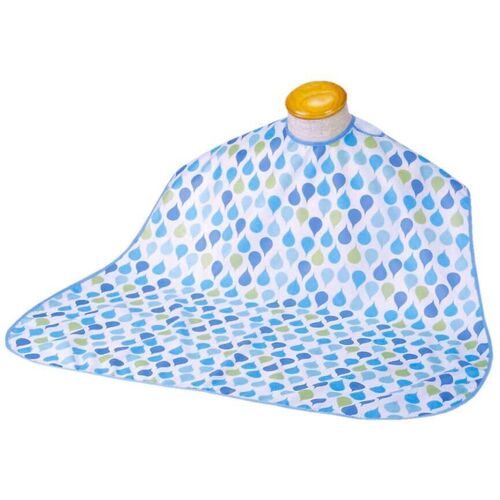 食事用エプロン　ソフラピレンエプロンしずく　ブルー　１０２２４０