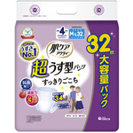 肌ケアアクティ　超うす型パンツ　　ＭーＬ　３２枚　４回分吸収