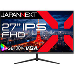 液晶ディスプレイ　２７型／１９２０×１０８０／ＨＤＭＩ×１、ＶＧＡ×１／ブラック／スピーカー有／１年保証　■２営業日内届