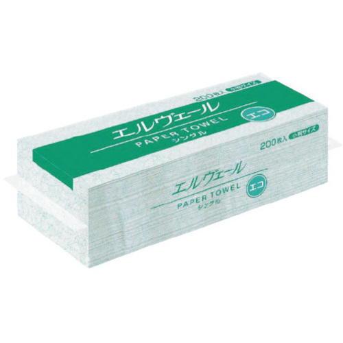 エルヴェールペーパータオルエコ　Ｓ小判４２Ｐ　【お取り寄せ品】９営業日以内届