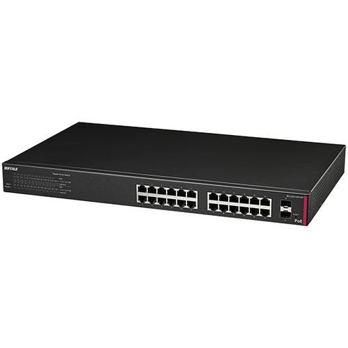 法人向け　レイヤー２　Ｇｉｇａ　ＰｏＥ　スマートスイッチ　２４ポート　ＢＳ－ＧＳ２１２４Ｐ／ＨＰ　■お取り寄せ品