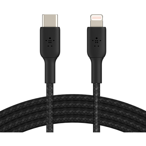 ＢｏｏｓｔＣｈａｒｇｅ　ＵＳＢ－Ｃ　ｔｏ　ライトニングケーブル　１ｍ　ブラック　■２営業日内届