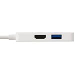 Ｔｙｐｅ－Ｃ　ドッキングステーション／ＵＳＢ－Ｃ×１／ＵＳＢ－Ａ×１／ＨＤＭＩ×１／ホワイト　■２営業日内届