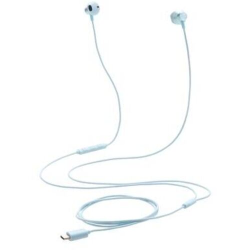 有線イヤホン／ＵＳＢ　Ｔｙｐｅ－Ｃ／高耐久／セミオープン／１４．２ｍｍドライバ／ブルー　■お取り寄せ品