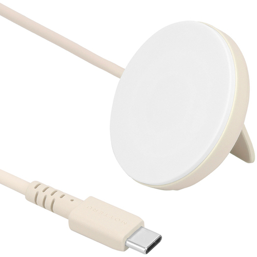 ＭＯＴＴＥＲＵ　Ｑｉ２　ワイヤレス充電器　アーモンドミルク　ＭＯＴ－ＱＩ１５Ｗ０２－ＥＣＡＭ　■お取り寄せ品
