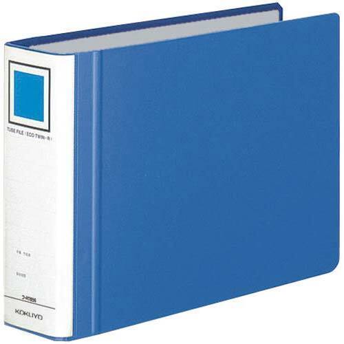 チューブファイル　エコツインＲ青Ｂ５横背幅６５ｍｍ１－３冊