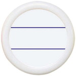 丸型名札安全ピン・クリップ両用型　直径４５ｍｍ白