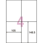 ｎａｎａラベル　シンプルパック　４面　５００枚