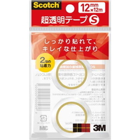 スコッチ超透明テープＳ小巻１２ｍｍ×１２ｍ２巻×５