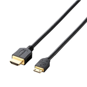 ＨＤＭＩ－Ｍｉｎｉケーブル／イーサネット対応／１．５ｍ／ブラック　■お取り寄せ品