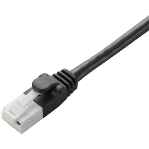 ＬＡＮケーブル／ＣＡＴ６対応／ＥＵ　ＲｏＨＳ指令準拠／爪折れ防止／簡易パッケージ仕様／２０ｍ／ブラック　■お取り寄せ品