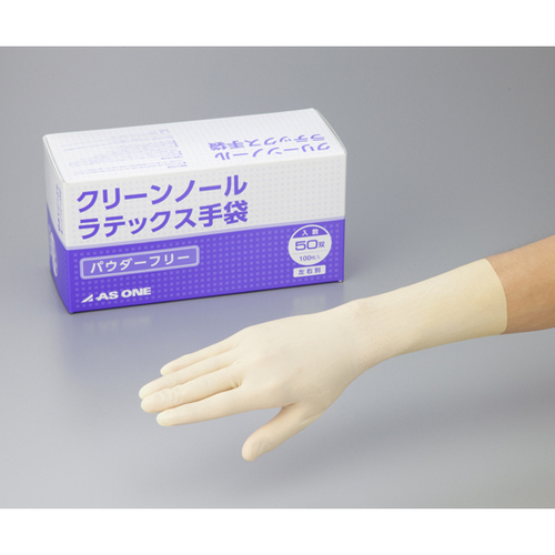 クリーンノール手袋（ラテックスパウダーフリー）　Ｓ　５０双入　６－９０６－２３