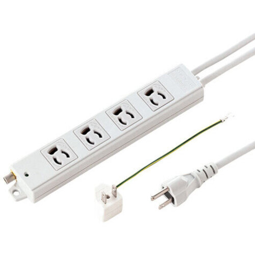 抜け止めタップ（３Ｐ・４個口・５ｍ）　ＴＡＰ－５４３１ＭＧＮ２－５　■お取り寄せ品