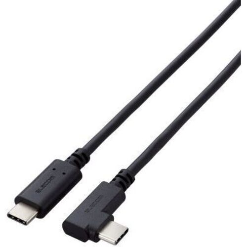 ＵＳＢ２．０ケーブル／Ｃ－Ｃタイプ／Ｌ字コネクタ／２．０ｍ／ブラック　Ｕ２Ｃ－ＣＣＬＹ２０ＮＢＫ　■お取り寄せ品