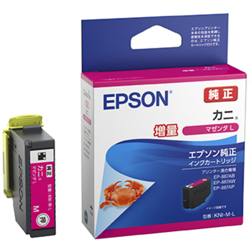 カラリオプリンター用　インクカートリッジ／カニ（マゼンタＬ（増量））　ＫＮＩ－Ｍ－Ｌ　■お取り寄せ品