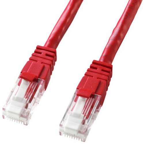 つめ折れ防止カテゴリ６ＬＡＮケーブル（レッド・２０ｍ）　ＫＢ－Ｔ６ＴＳ－２０ＲＮ　■お取り寄せ品