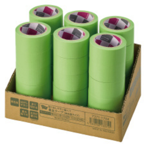 取り出しやすい箱入り養生テープ　ライトＧ　１８０巻