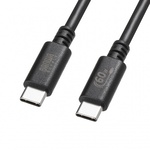 ＵＳＢ　２．０　Ｔｙｐｅ－Ｃケーブル（ＰＤ６０Ｗ・３ｍ・ブラック）　ＫＵ－ＣＣＰ６０３０ＢＫ　■お取り寄せ品