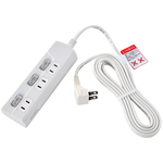ＬＥＤ個別スイッチ付電源タップ　３個口　３ｍ　ホワイト　ＷＬＫ－３３（Ｗ）　■お取り寄せ品