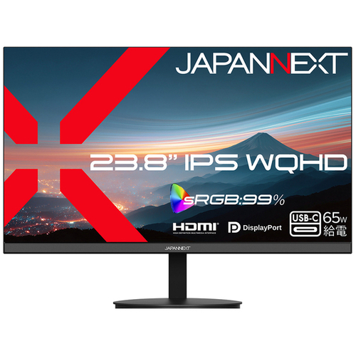 液晶ディスプレイ　２３．８型／２５６０&times;１４４０／ブラック　ＪＮ－ＩＰＳ２３８Ｑ－Ｃ６　■２営業日内届