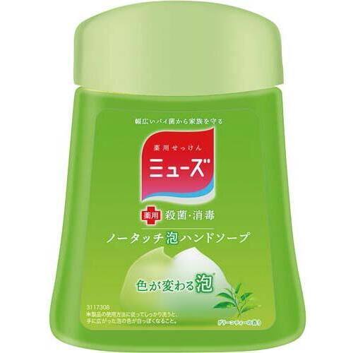 ミューズノータッチ泡　付替２５０ｍｌグリーンティー