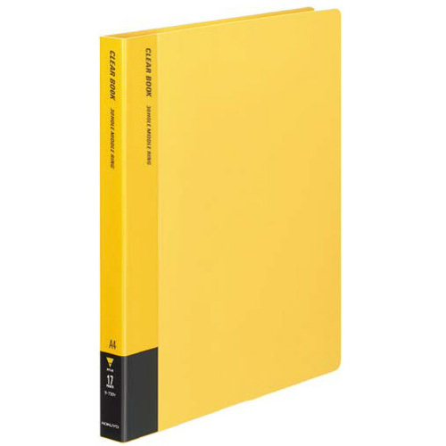 クリヤーブック替紙式　黄　Ａ４縦背幅２７ｍｍ　　ラ－７２０Ｙ