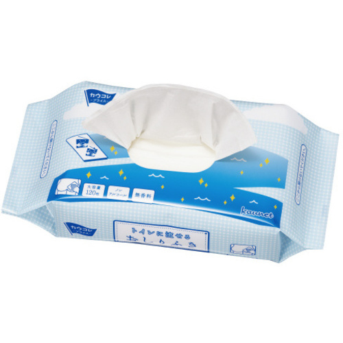 【超ＳＡＬＥ対象品】トイレに流せるおしりふき　１２０枚&times;６パック