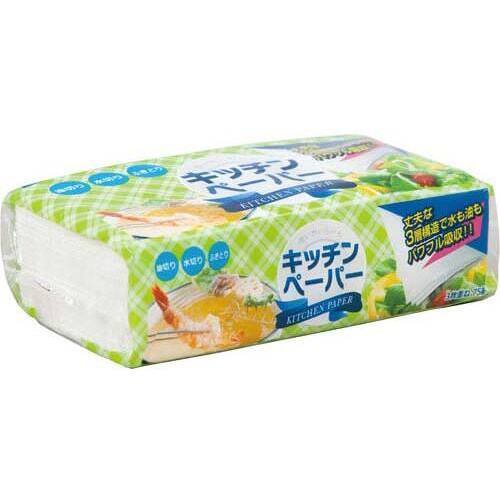 ３枚重ねピローキッチンペーパー　７５組入&times;２４