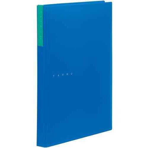 クリアーファイルタフル（透明）　Ａ４縦２０Ｐ青