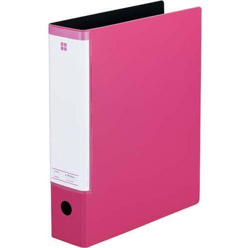 スリットパイプ式ファイル　Ａ４縦背幅６９ｍｍピンク３０冊