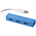 ＵＳＢ２．０　バスパワー　４ポート　ハブ　ブルー　ＢＳＨ４Ｕ０５０Ｕ２ＢＬ　■お取り寄せ品