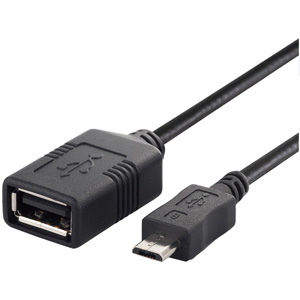 ＵＳＢ（ｍｉｃｒｏＢ　ｔｏ　Ａ）変換アダプター　０．５ｍ　ブラック　ＢＳＭＰＣ１１Ｃ０５ＢＫ　■お取り寄せ品